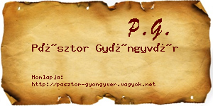 Pásztor Gyöngyvér névjegykártya